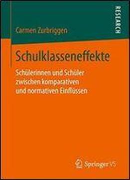 Schulklasseneffekte: Schulerinnen Und Schuler Zwischen Komparativen Und Normativen Einflussen
