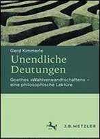 Unendliche Deutungen: Goethes 'Wahlverwandtschaften' Eine Philosophische Lekture