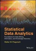 Statistical Data Analytics: Foundations For Data Mining, Informatics, And Knowledge Discovery