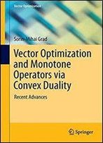 Vector Optimization And Monotone Operators Via Convex Duality: Recent Advances