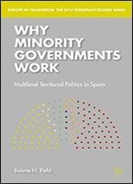 Why Minority Governments Work: Multilevel Territorial Politics In Spain (europe In Transition: The Nyu European Studies Series)