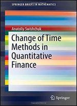 Change Of Time Methods In Quantitative Finance (springerbriefs In Mathematics)