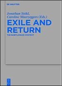 Exile And Return (beihefte Zur Zeitschrift Fur Die Alttestamentliche Wissenschaft)