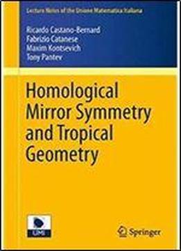 Homological Mirror Symmetry And Tropical Geometry (lecture Notes Of The Unione Matematica Italiana)