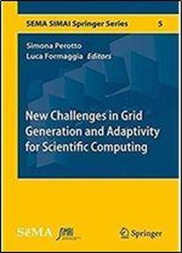 New Challenges In Grid Generation And Adaptivity For Scientific Computing (sema Simai Springer Series)