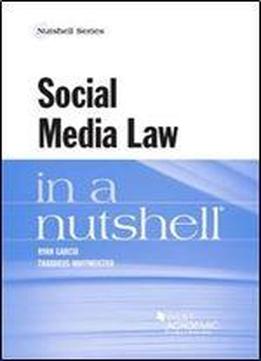 Social Media Law In A Nutshell (nutshells)