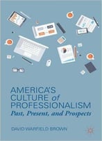 America's Culture Of Professionalism: Past, Present, And Prospects