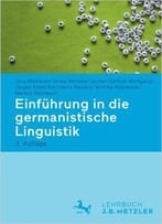 Einführung In Die Germanistische Linguistik