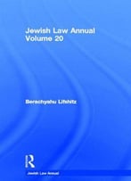 Jewish Law Annual, Volume 20