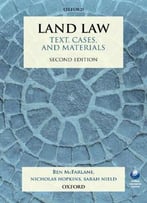 Land Law: Text, Cases, And Materials, 2 Edition