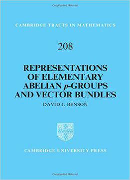 Representations Of Elementary Abelian P-groups And Vector Bundle
