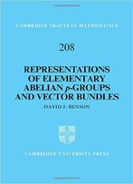 Representations Of Elementary Abelian P-Groups And Vector Bundle
