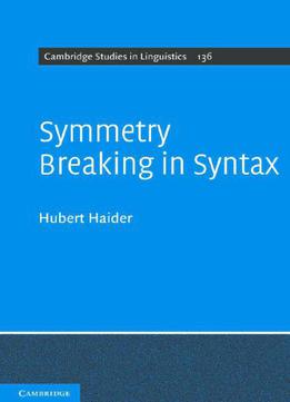Symmetry Breaking In Syntax