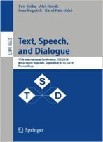 Text, Speech And Dialogue: 17th International Conference