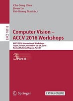 Computer Vision - Accv 2016 Workshops