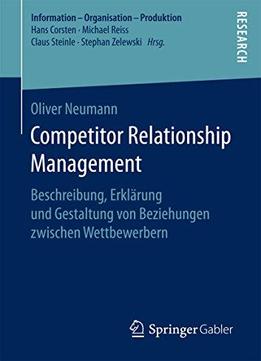 Competitor Relationship Management: Beschreibung, Erklärung Und Gestaltung Von Beziehungen Zwischen Wettbewerbern