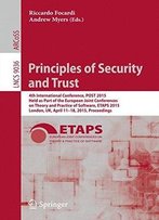 Principles Of Security And Trust: 4th International Conference, Post 2015, Held As Part Of The European Joint Conferences