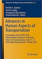 Advances In Human Aspects Of Transportation