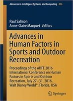 Advances In Human Factors In Sports And Outdoor Recreation