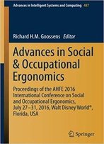 Advances In Social & Occupational Ergonomics