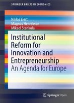 Institutional Reform For Innovation And Entrepreneurship