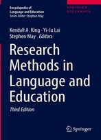 Research Methods In Language And Education, Third Edition