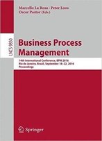 Business Process Management: 14th International Conference