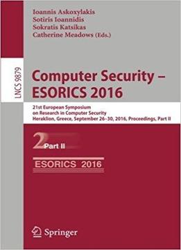 Computer Security – Esorics 2016, Part Ii