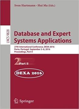 Database And Expert Systems Applications: 27th International Conference, Part Ii