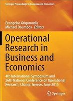 Operational Research In Business And Economics