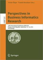 Perspectives In Business Informatics Research: 15th International Conference