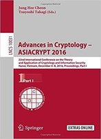 Advances In Cryptology – Asiacrypt 2016, Part I