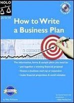 How To Write A Business Plan With Cdrom
