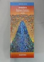Introduction To Business Statistics Sixth Edition (Instructor's Edition)