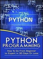 Python Programming: Go From Beginner To Expert In 30 Days Or Less (Python Programming, Python, Computers, Computer Science, Programming, Python Language)