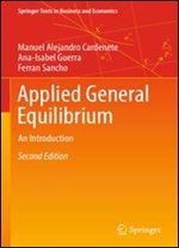 Applied General Equilibrium: An Introduction (springer Texts In Business And Economics)