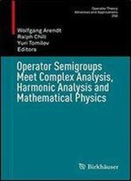 Operator Semigroups Meet Complex Analysis, Harmonic Analysis And Mathematical Physics (Operator Theory: Advances And Applications)