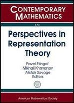 Perspectives In Representation Theory (Contemporary Mathematics)