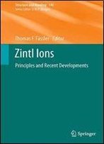 140: Zintl Ions: Principles And Recent Developments (Structure And Bonding)