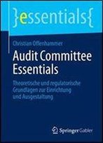 Audit Committee Essentials: Theoretische Und Regulatorische Grundlagen Zur Einrichtung Und Ausgestaltung