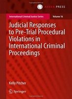 Judicial Responses To Pre-Trial Procedural Violations In International Criminal Proceedings (International Criminal Justice Series)