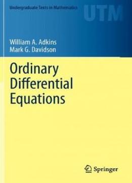 Ordinary Differential Equations (undergraduate Texts In Mathematics)