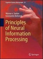 Principles Of Neural Information Processing (Cognitive Systems Monographs)