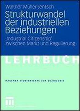Strukturwandel Der Industriellen Beziehungen: 'industrial Citizenship' Zwischen Markt Und Regulierung (studientexte Zur Soziologie)