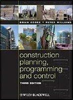 Construction Planning, Programming And Control