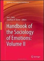 Handbook Of The Sociology Of Emotions