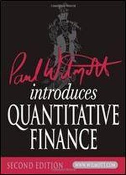 Paul Wilmott Introduces Quantitative Finance