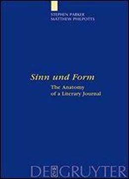 Sinn Und Form: The Anatomy Of A Literary Journal