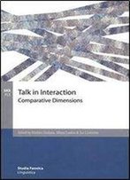 Talk In Interaction: Comparative Dimensions