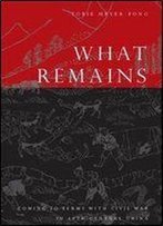 What Remains: Coming To Terms With Civil War In 19th Century China